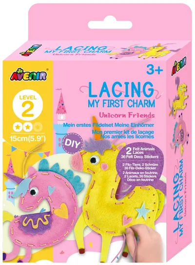 Set creativ Avenir - Coase-ți singur talismane , Unicorni