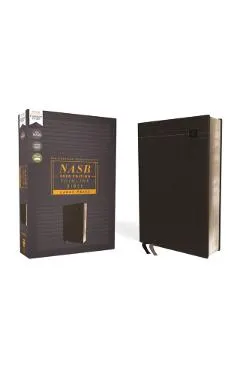 Nasb, Thinline Bible, Large Print, Leathersoft, Black, Red Letter Edition, 2020 Text, Comfort Print
