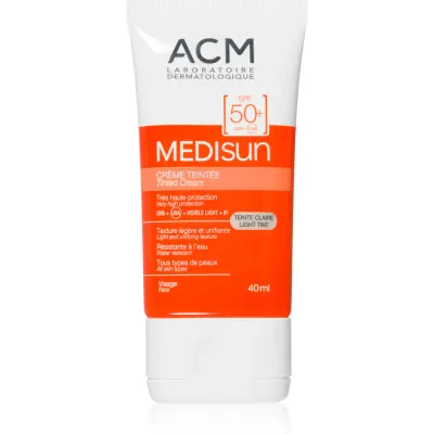 ACM Medisun cremă protectoare SPF 50+ culoare Light 40 ml