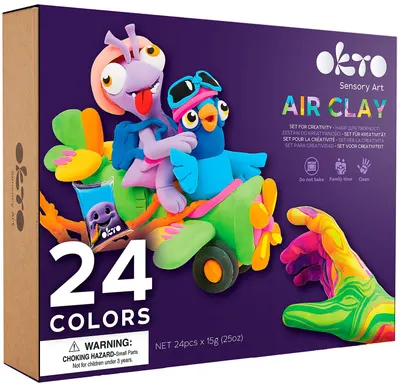 Set creativ cu plastilină Okto - 24 culori