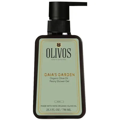 Gel de Dus cu Ulei de Masline si Parfum de Bujor Gaia's Garden 750ml