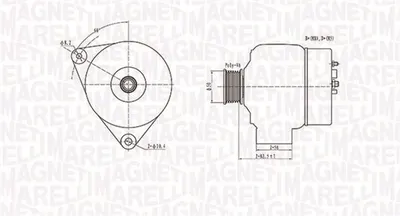 Alternator (14v, 90a) Mercedes C T-Model (s202), Sl (r129), Sprinter 2-T (901, 902), Sprinter 3-T (903), Sprinter 4-T (904), V (638 2), Vito (638); Vw Lt 28-35 Ii, Lt 28-46 Ii 2.0-5.5 Intre 1995-2006