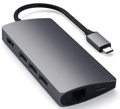 Adaptor Satechi - ST-TCMA2M, USB-C/MultiPort, gri