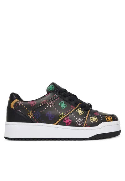 Pantofi sport dama - BLKMU FLPMAY - piele ecologica - negru/multicolor