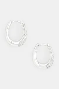 Tom Wood cercei de argint Liz Hoops Pave
