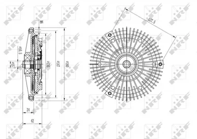 Ventilator Potrivit Mercedes 124 (w124), 124 T-Model (s124), 190 (w201), C (w202), E (w124), E (w210), E T-Model (s124), E T-Model (s210), o 405 2.0d-3.0d 01.84