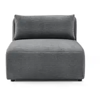 Modul pentru canapea modulară gri cu tapițerie din chenille Jeanne – Bobochic Paris