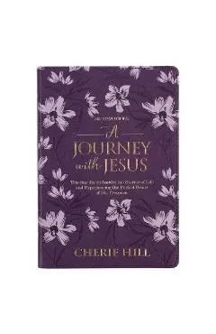 A Journey with Jesus 365 Devotions for Women, Purple Floral Faux Leather Flexcover