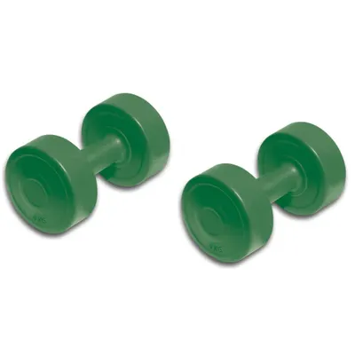 Set de gantere din vinil - 4 kg fiecare (total 8 kg)