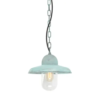 Lampa suspendata Somerton 1 Light Chain Lantern – Verdigris