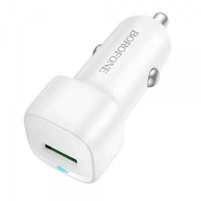 Incarcator Auto Borofone BZ34 Cloud, 18W, 3A, 1 x USB-A, Alb