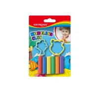Plastilina 6culori/set + 2 matrite, Keyroad KR971342