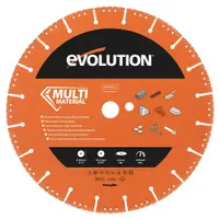 Disc diamantat segmentat multifunctional, pentru masinile de taiat Evolution 300mm, Ø300 x 22.2 mm