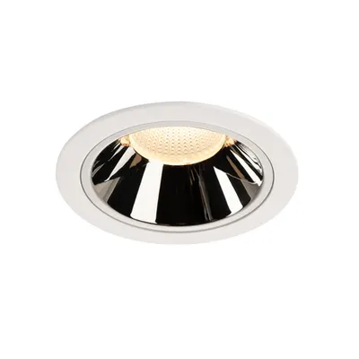 Spot incastrat, NUMINOS XL Ceiling lights, white Indoor LED recessed ceiling light white/chrome 3000K 55°