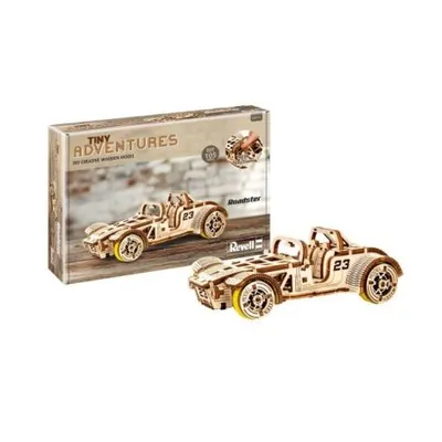 Lume miniaturala de lemn roadster