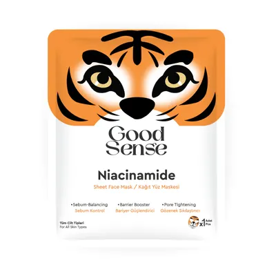 Mască Facială cu Niacinamidă Sebum Control și Reducerea Aspectului Porilor Good Sense Tiger