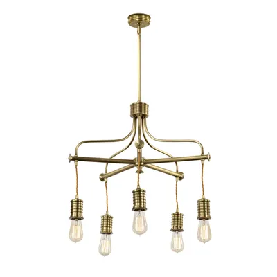 Corp de iluminat suspendat, lustra Douille 5 Light Chandelier – Aged Brass
