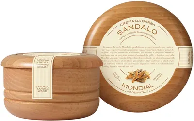 Mondial 1908 Cremă de bărbierit cu aromă de lemn de santal, 140 ml
