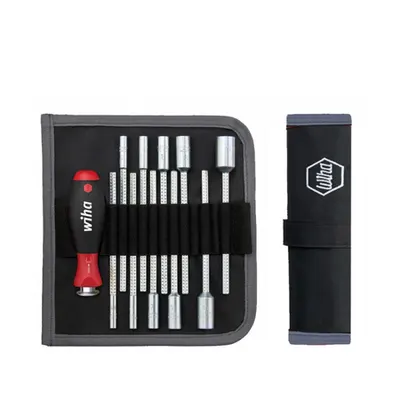 Set surubelnita cu chei tubulare cu tija ajustabila 12 piese WIHA SYSTEM 6