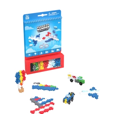 Set de Activitati Plus-Plus, 125 piese, Mijloace de transport