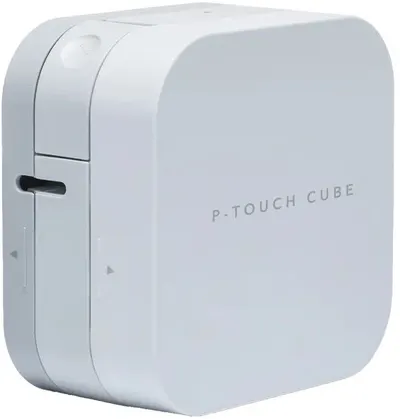 Imprimantă de etichete Brother - P-touch CUBE PT-P300BT, alb
