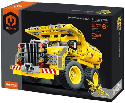 Constructor pentru copii 2 în 1 iM.Master - Camion basculant și avion, 361 piese