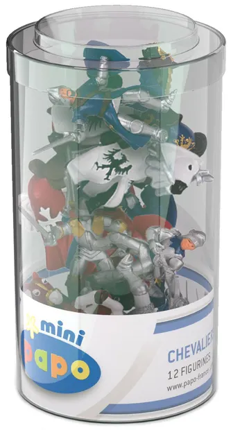 Set mini figurine Papo Mini – Cavaleri, 5.5 cm
