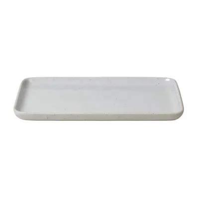 Farfurie gri deschis pentru servire din ceramică Sablo L – Blomus