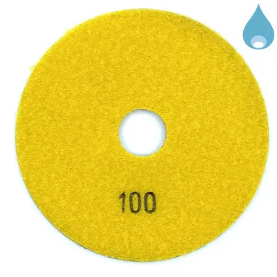 Paduri / dischete diamantate pt. slefuire umeda #100 Ø125mm - DXDY.WETPAD.125.0100