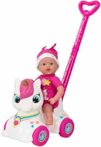 Set de joacă Loko Toys – Păpușă cu premergător Dollicorn
