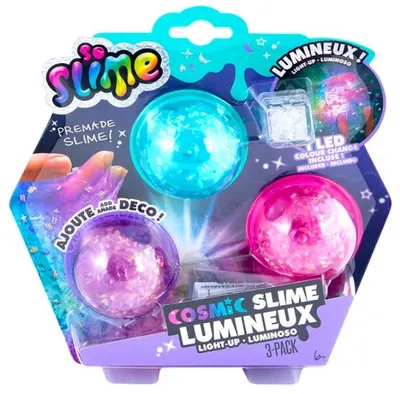 Set de slime spațial strălucitor Canal Toys - 3 culori