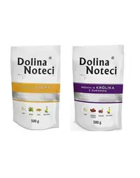 DOLINA NOTECI Premium hrana umeda caini adulti SET rata cu dovleac si iepure cu merisoare 500 g x 10 buc.