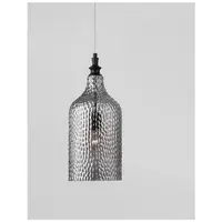 Lampa suspendata MAROU Fumuriu Gray Sticla Mat Negru Metal LED E27 1x12 Wat 230 Volt Fara bec IP20