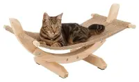 Hamac pentru pisici Siesta cu suport din lemn , 61 A 37 A 29 cm