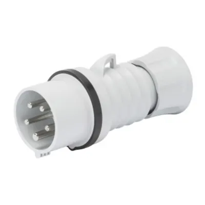Stecher fisa industriala HP - IP44/IP54 - 2P+E 16A 480-500V 50/60HZ - BLACK - 7H - Strangere cu surub