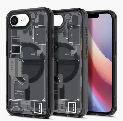 Husă Spigen - Ultra Hybrid, iPhone 16e/17e, MagSafe, Zero one black