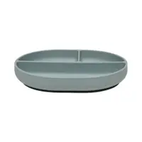 Farfurie pentru copii albastru prăfuit din silicon 17x21,5 cm Enkei – OYOY Mini