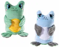 Jucărie de pluș cu două fețe Heunec - Otto the Frog, 15 cm