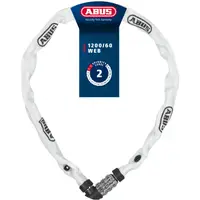 Antifurt bicicletă Abus 1200/60, 60 cm, alb.