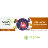Gel Aktiv pentru Masaj Terapeutic cu Curcuma si Brusture 135ml