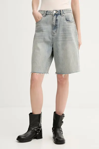 Gestuz pantaloni scurți pentru femei, din denim GZnoma