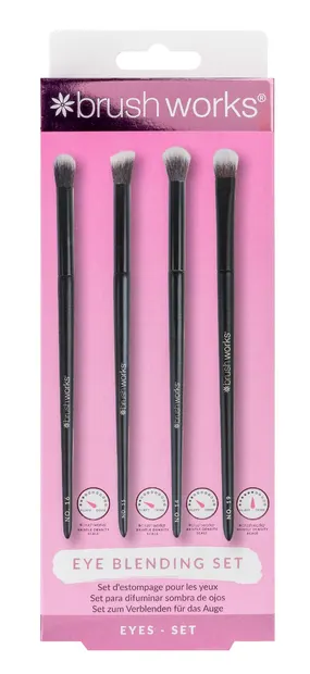 Set 4 pensule pentru machiajul ochilor, 1 bucata, Brushworks