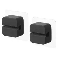 Set de agățătoare multifuncționale negru 2 buc. din silicon Film Hook – YAMAZAKI