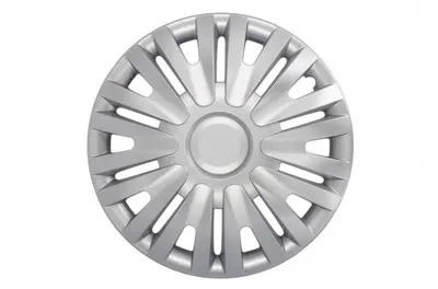Set 4 bucati capac roata model Alpha, 15inch, culoare argintiu