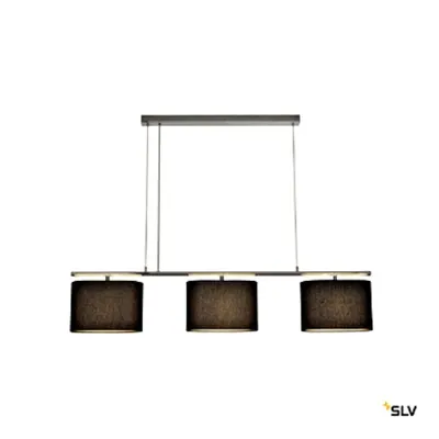 Triadem 3xE27,negru/chrom