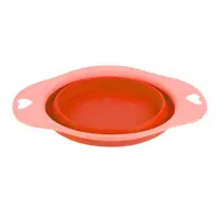 Bol pliabil, din silicon, pentru animale, 19 cm, culoarea roșu