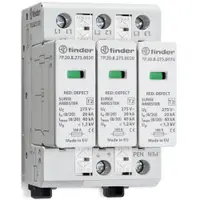 Descarcator de protectie pentru aplicatii fotovoltaice, Finder 7P.23.9.750.0020, Tipul 2, 3 varistoare, 750 VCC, 15kA