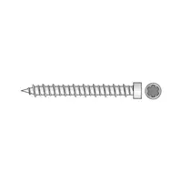 Surub Cap Cilindric pentru Beton Otel Zincat Alb-7.5 X 92