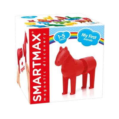 Joc magnetic, Smart Max, My First Safari Animals, Calul, 3 piese