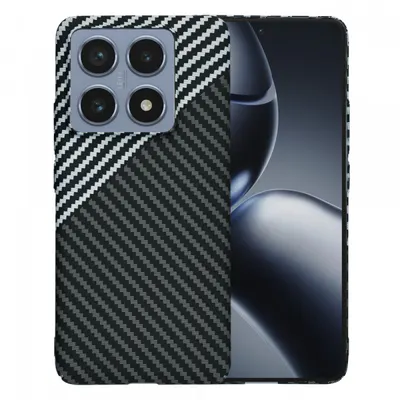 Husa pentru Xiaomi 14T Pro, Techsuit, Carbonite FiberShell, Neagra Gri